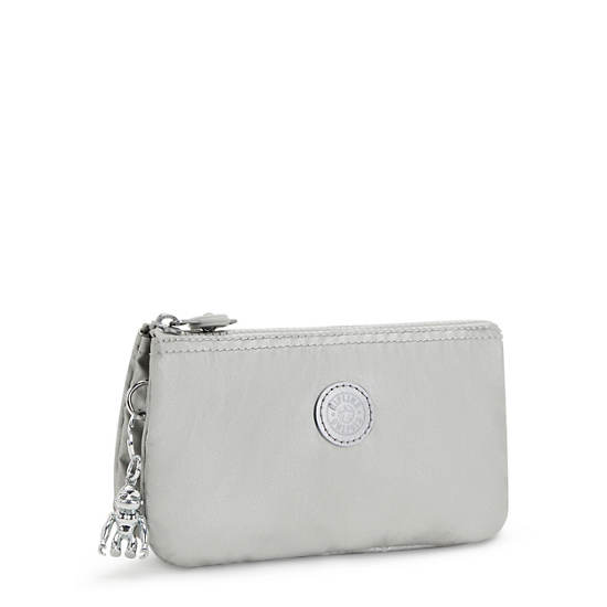 Kipling Creativity Large Klassieke Metallic Pouch Tassen Beige | België 1143NW